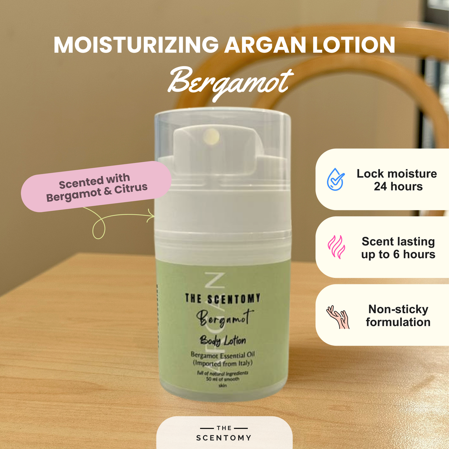 Perfume Argan Lotion · Bergamot