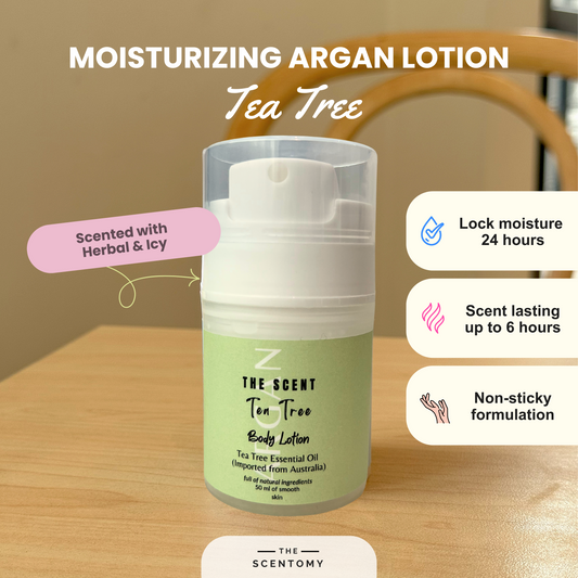 Perfume Argan Lotion · Tea Tree